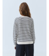 JERSEY DE PUNTO A RAYAS CON CUELLO REDONDO | MULAYA