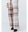 PANTALÓN WIDE LEG CON ESTAMPADO DE CUADROS | MULAYA