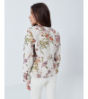 Chaqueta Flores Lurex con Cuello Redondo | MULAYA