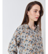 CAMISA DE MANGA LARGA CON ESTAMPADO DE HOJAS | MULAYA
