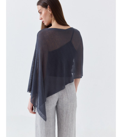 CAPA DE PUNTO FINO ASIMÉTRICA CUELLO REDONDO | MULAYA