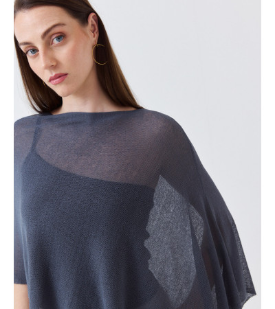 CAPA DE PUNTO FINO ASIMÉTRICA CUELLO REDONDO | MULAYA