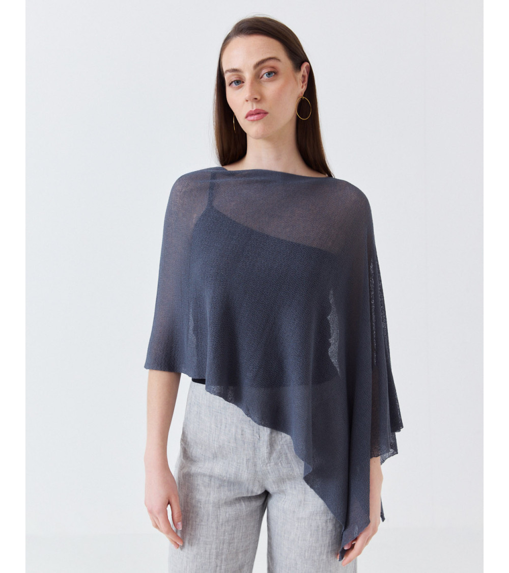 CAPA DE PUNTO FINO ASIMÉTRICA CUELLO REDONDO | MULAYA