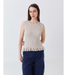 TOP DE PUNTO SIN MANGAS CON VOLANTES | MULAYA