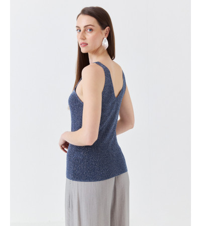 TOP TIRANTES PUNTO METALIZADO | MULAYA