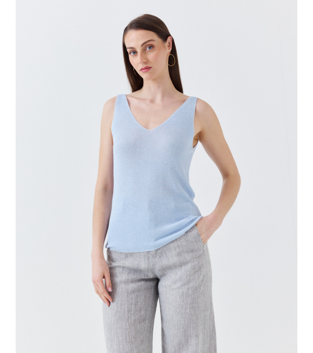 TOP TIRANTES PUNTO METALIZADO | MULAYA