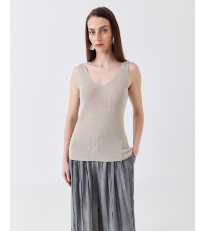 TOP TIRANTES PUNTO METALIZADO | MULAYA