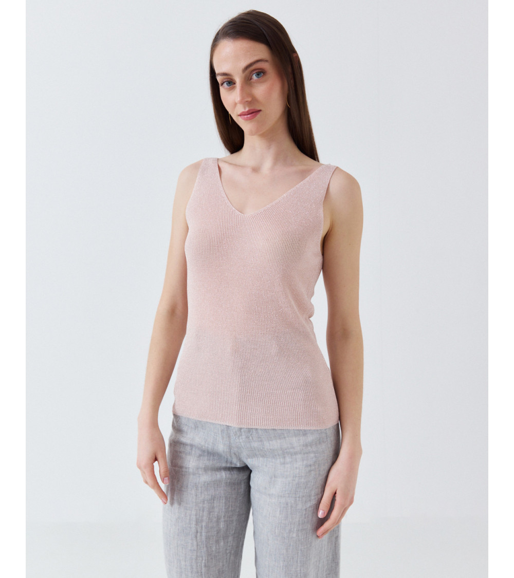 TOP TIRANTES PUNTO METALIZADO | MULAYA