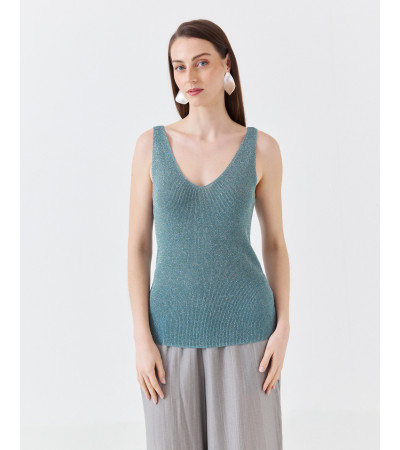 TOP TIRANTES PUNTO METALIZADO | MULAYA