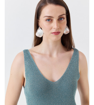 TOP TIRANTES PUNTO METALIZADO | MULAYA