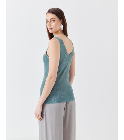 TOP TIRANTES PUNTO METALIZADO | MULAYA