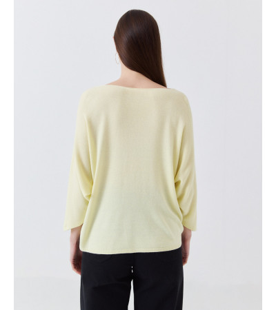 JERSEY DE PUNTO HOLGADO CON CUELLO EN PICO | MULAYA