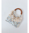 BOLSO DE MANO CON DETALLES DE NÁCAR Y ASA DE MADERA | MULAYA