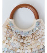 BOLSO DE MANO CON DETALLES DE NÁCAR Y ASA DE MADERA | MULAYA