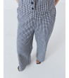 PANTALÓN WIDE LEG DE ALGODÓN CON CUADROS VICHY | MULAYA