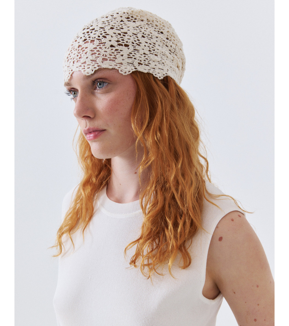 PAÑUELO TRIANGULAR DE ENCAJE DE ALGODÓN | MULAYA