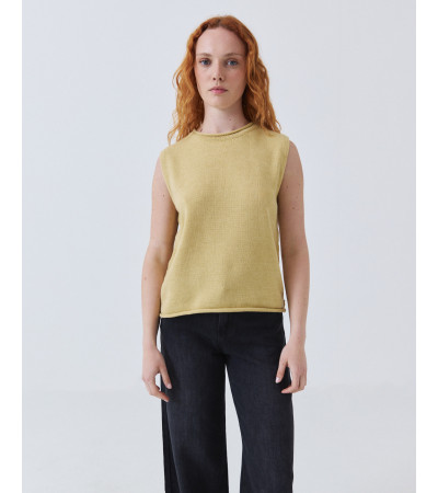 Chaleco de Punto con Botones Laterales | MULAYA