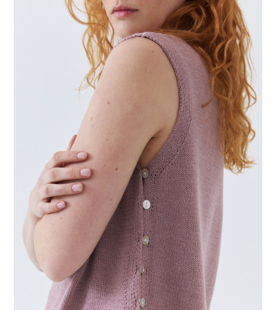 Chaleco de Punto con Botones Laterales | MULAYA