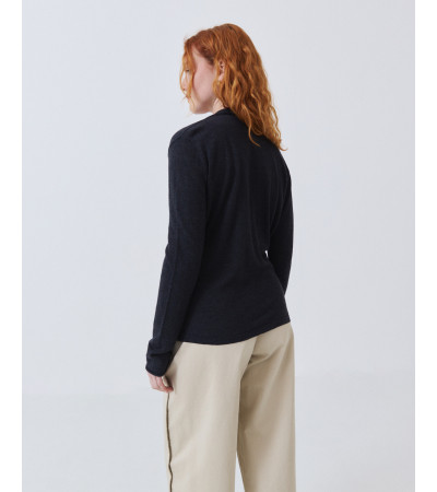 Jersey de Punto Cruzado con Escote en V | MULAYA