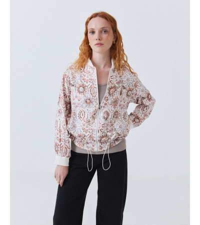 CHAQUETA BOMBER ESTAMPADO | MULAYA