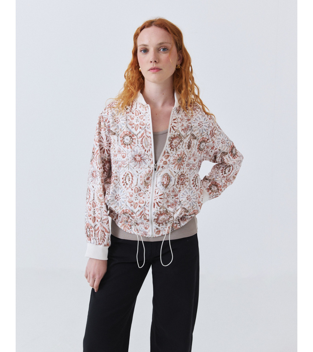 CHAQUETA BOMBER ESTAMPADO | MULAYA