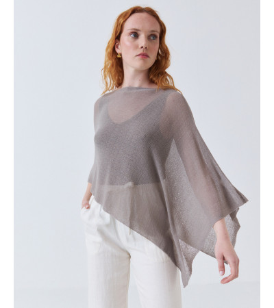 CAPA DE PUNTO FINO ASIMÉTRICA CUELLO REDONDO | MULAYA