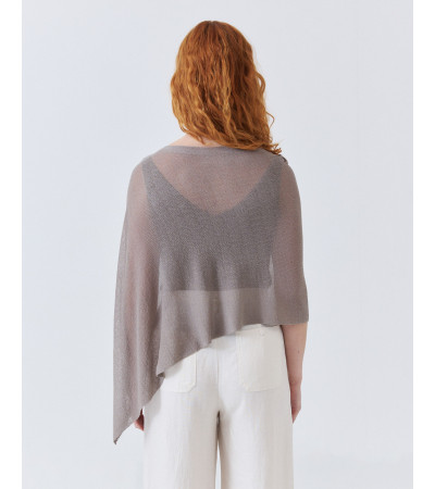 CAPA DE PUNTO FINO ASIMÉTRICA CUELLO REDONDO | MULAYA