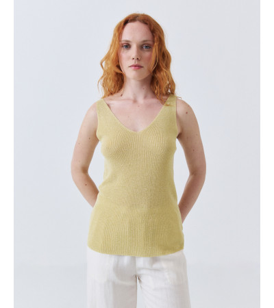 TOP TIRANTES PUNTO METALIZADO | MULAYA