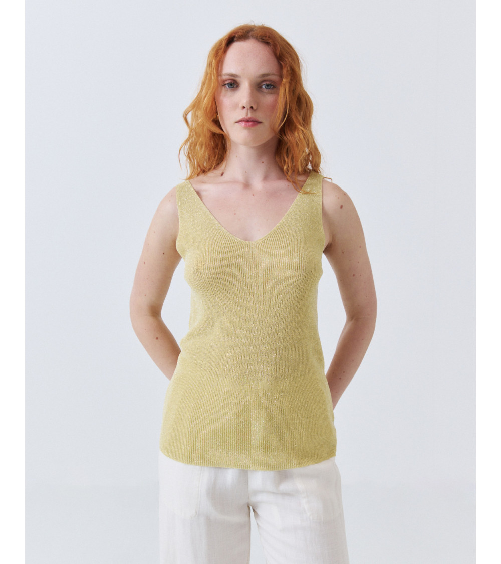 TOP TIRANTES PUNTO METALIZADO | MULAYA