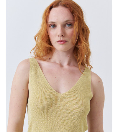 TOP TIRANTES PUNTO METALIZADO | MULAYA