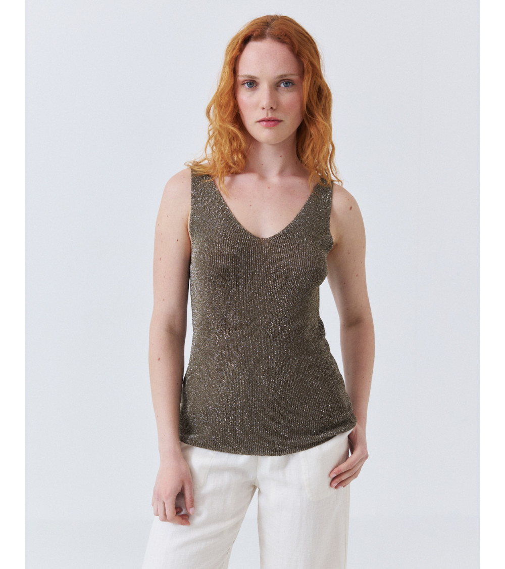 TOP TIRANTES PUNTO METALIZADO | MULAYA