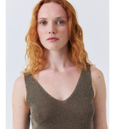 TOP TIRANTES PUNTO METALIZADO | MULAYA