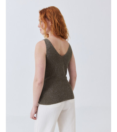 TOP TIRANTES PUNTO METALIZADO | MULAYA