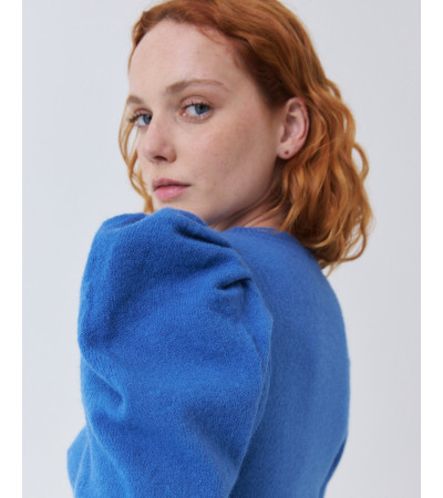 JERSEY DE PUNTO CON MANGA ABULLONADA PATA DE CORDERO | MULAYA