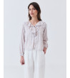 Blusa de Cuadros con Volantes y Lazado | MULAYA