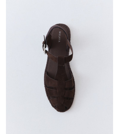 Sandalia Plana Romana con Detalle de Yute | MULAYA