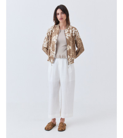 CHAQUETA BOMBER ESTAMPADO FLORAL | MULAYA
