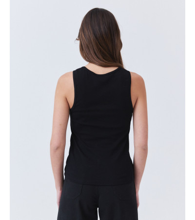 Top manga sisa con Cuello Redondo | MULAYA