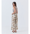 Pantalón Wide Leg Estampado con Cintura Elástica | MULAYA