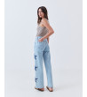Jeans Wide Leg Estrellas y Tachas Laterales | MULAYA