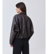 Chaqueta Bomber Efecto Piel con Cuello Solapa | MULAYA