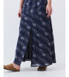 Falda Midi Evasé Estampada con Bordados | MULAYA