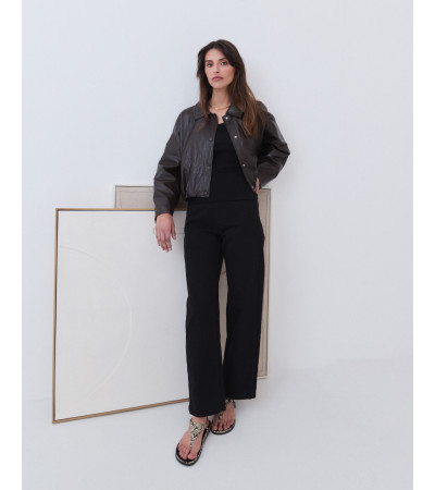 Sandalia Plana de Dedo Estampado Serpiente | MULAYA