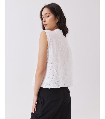 Blusa de Algodón Hojalillo con Volantes | MULAYA