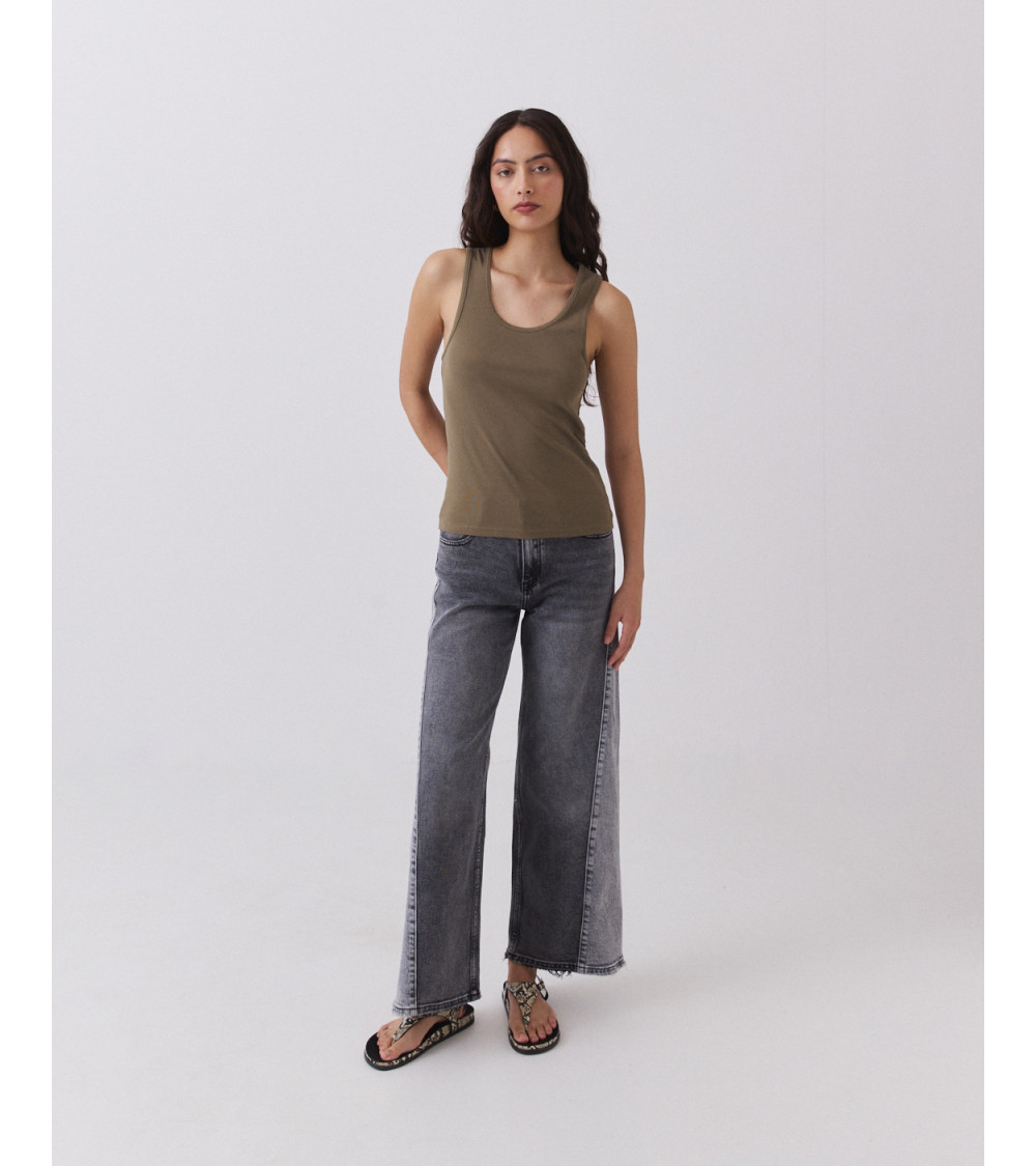 Top Nadadora con Cuello Redondo | MULAYA