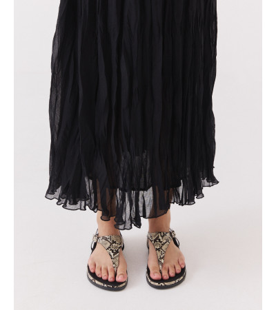 Falda Midi Semitransparente con Cintura Elástica | MULAYA