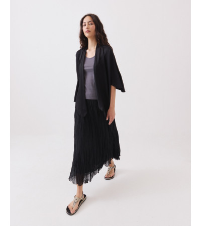 Falda Midi Semitransparente con Cintura Elástica | MULAYA