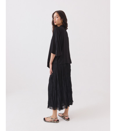 Falda Midi Semitransparente con Cintura Elástica | MULAYA