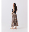 Falda Evasé Estampada con Cintura Elástica | MULAYA