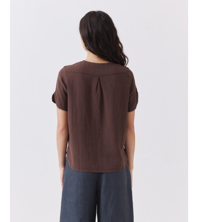 Camisa Manga Corta con Aperturas | MULAYA